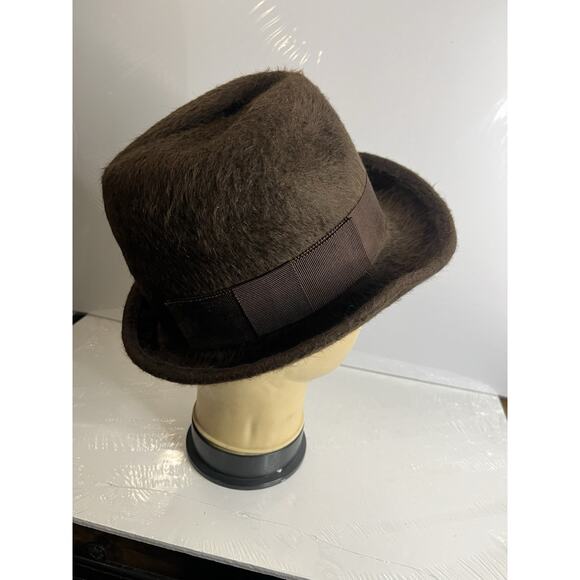 Helen Kaminski Australia Hat Mocha 100% Rabbit Fur Felt Woman's One Size Trilby - Picture 7 of 16